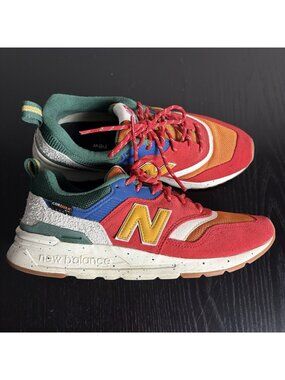 New Balance Red Orange Green Multicolor Sneakers